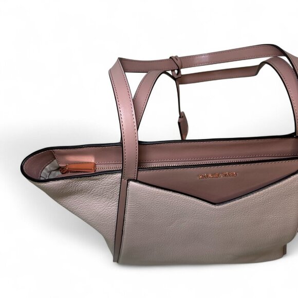 Michael Kors Whitney Large Leather Tote Bag - Light Pink/Rose Gold NWT - Picture 3 of 16